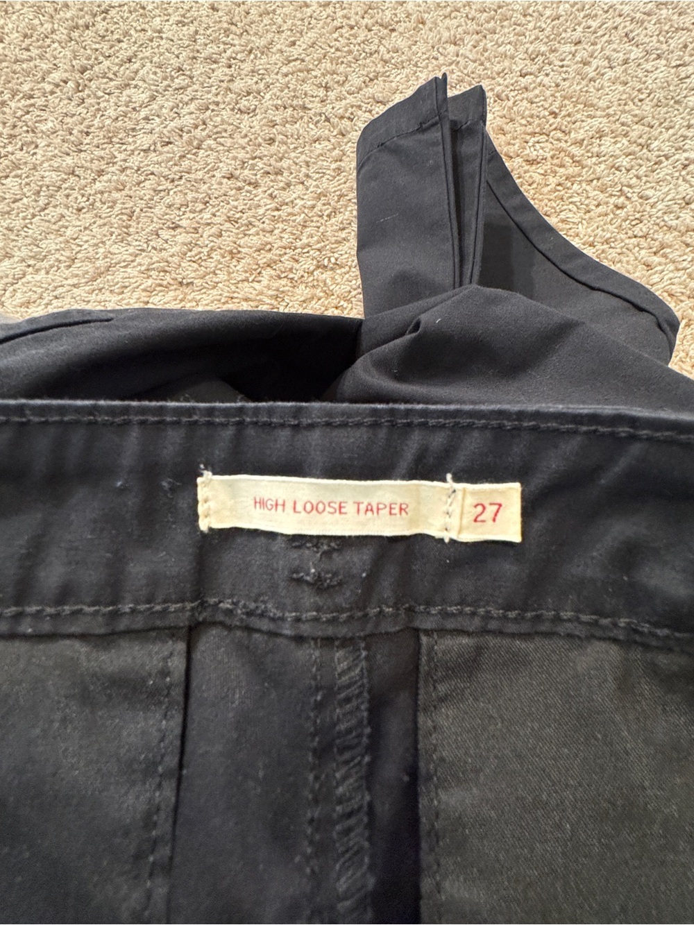 Levis Premium High Rise Loose Taper Pants Women's Size 27 - Picture 8 of 10